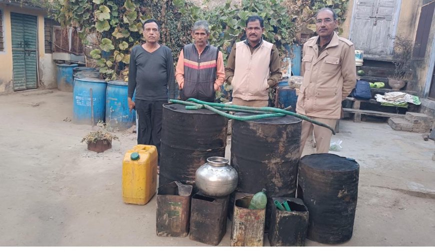 अवैध मदिरा पर कार्रवाई