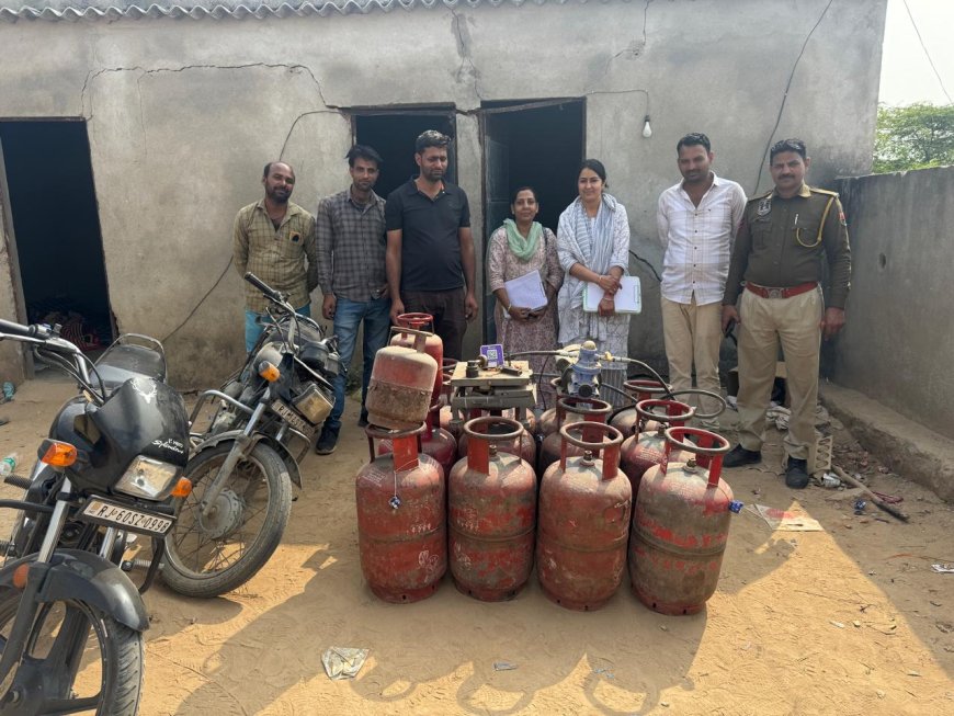 घरेलू एलपीजी के दुरुपयोग व कालाबाजारी पर जिला रसद अधिकारी का बड़ा एक्शन