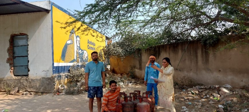 घरेलू एलपीजी के दुरुपयोग व कालाबाजारी पर जिला रसद अधिकारी का बड़ा एक्शन