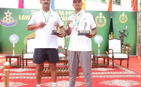 राजस्थान पुलिस के उप अधीक्षक दिलीप सिंह ने अखिल भारतीय पुलिस टेनिस में जीता सिल्वर मेडल