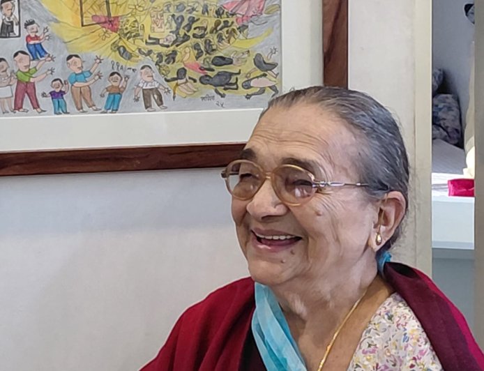 सविता द्विवेदी जीजी के बनाए चित्रों की प्रदर्शनी  7 मार्च  से