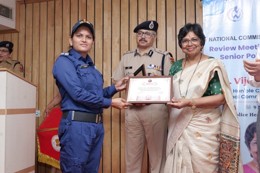 पुलिस मुख्यालय में हुआ श्रेष्ठ महिला पुलिसकर्मियों का सम्मान