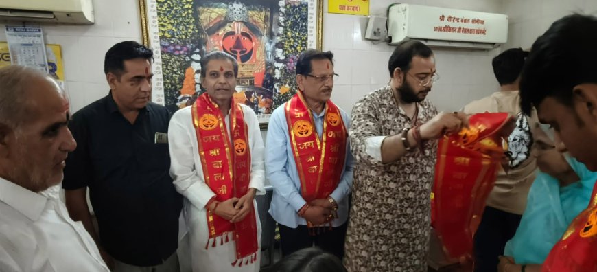 भाजपा प्रदेश मीडिया संयोजक वशिष्ठ ने किए सालासर बालाजी के दर्शन