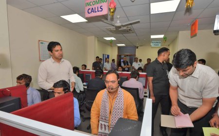 राजस्थान संपर्क हेल्पलाइन 181 पर पहुंचे मुख्यमंत्री