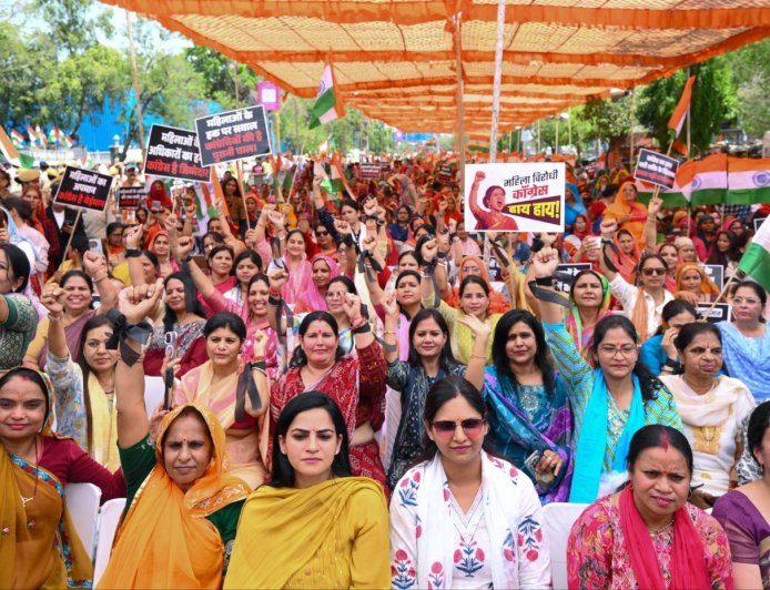 अब अवसर था तब भी महिलाओं के हितों की अनदेखी की: भजनलाल शर्मा