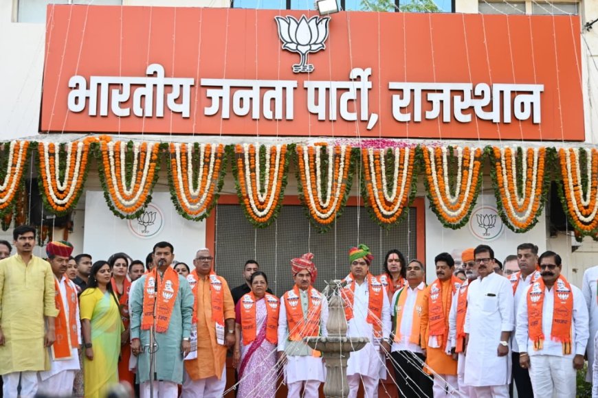 भाजपा राष्ट्रहित, विकास और सेवा की भावना के साथ कार्य करने वाली पार्टी:: सीएम भजनलाल शर्मा