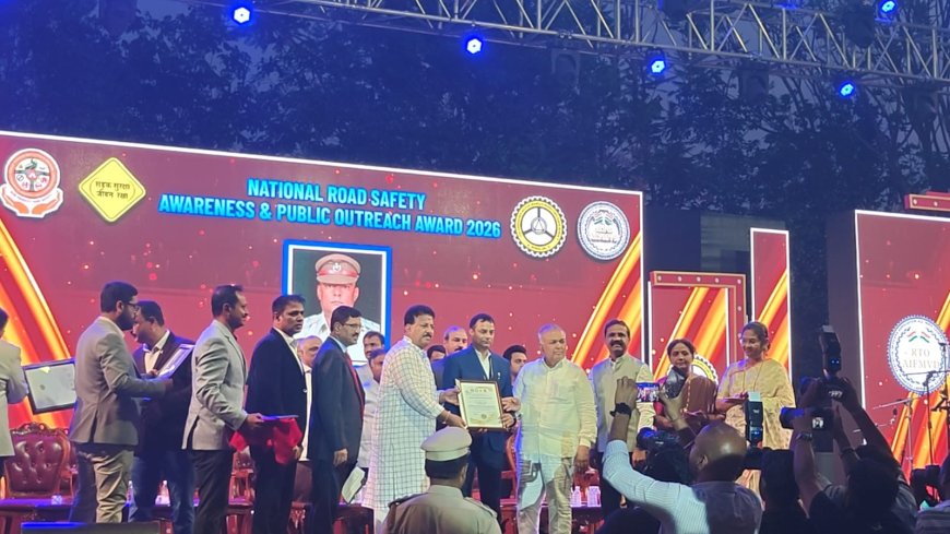 इंस्पेक्टर दिनेश सिंह “नेशनल रोड सेफ्टी एक्सीलेंस अवार्ड 2026” से सम्मानित