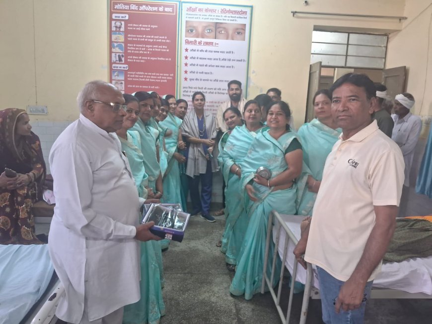 नेत्र चिकित्सा कैम्प में 15 रोगियों का सफल आपरेशन