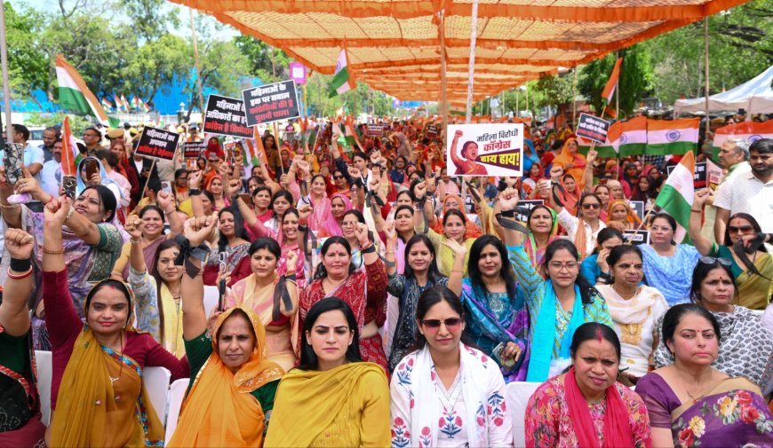 अब अवसर था तब भी महिलाओं के हितों की अनदेखी की: भजनलाल शर्मा