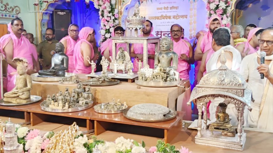 सांगानेर के तलघर से निकलीं 800 वर्ष पुरानी जिन प्रतिमाएं दर्शन