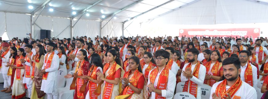 युवा राष्ट्र निर्माता है, ज्ञान का उपयोग विकसित भारत के निर्माण में करें -  उप राष्ट्रपति