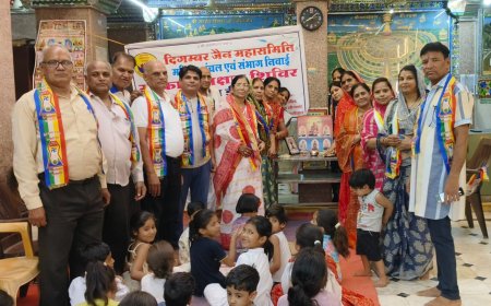 निवाई के धार्मिक शिक्षण संस्कार शिविर में बच्चो में दिखा उत्साह