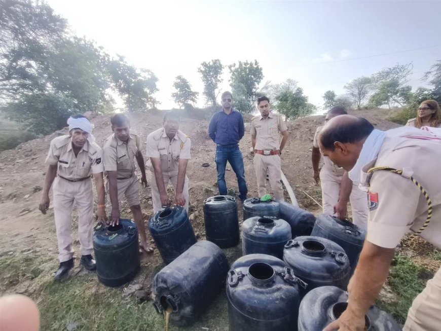 अवैध मदिरा के विरूद्ध कार्रवाई