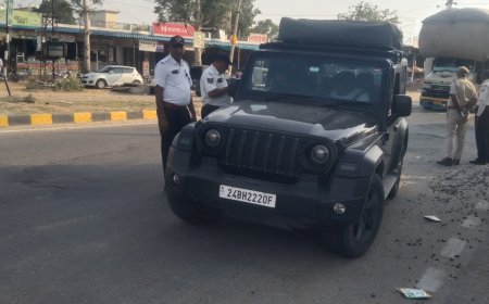ट्रैफिक नियम तोड़ने वालों पर राजस्थान पुलिस का शिकंजा जारी