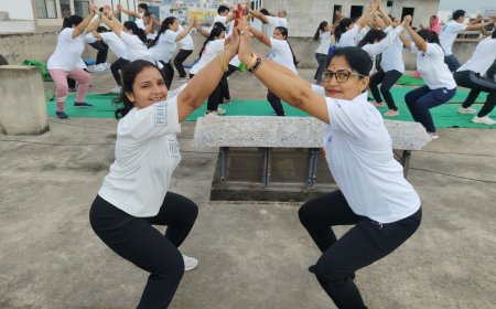 भाजपा करणी विहार मण्डल धावास  और 'द वेलनेस पॉइंट 3' ने उत्साह के साथ मनाया विश्व योग दिवस*