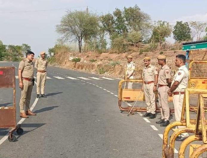 राजस्थान पुलिस का 'मेगा नाकाबंदी' अभियान