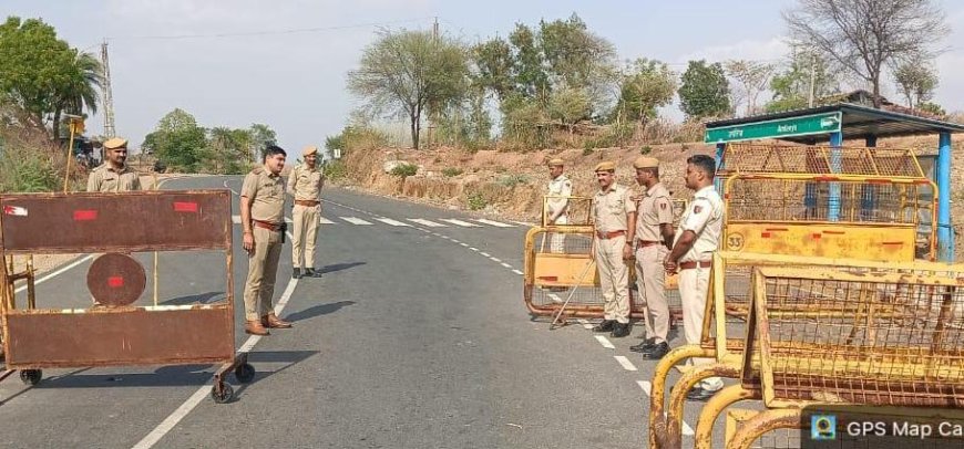 राजस्थान पुलिस का 'मेगा नाकाबंदी' अभियान