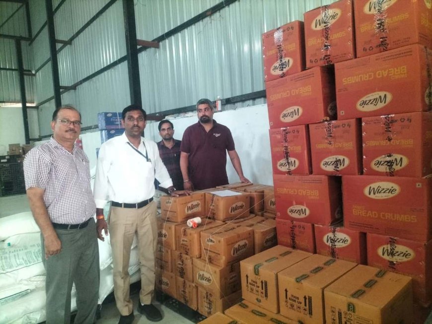 1300 किलो खाद्य सामग्री जब्त, 450 किलो नष्ट करवाई