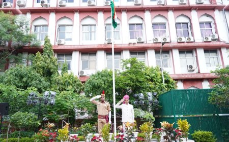 जेडीए में हर्षोल्लास के साथ मनाया गया 80वां स्वतंत्रता दिवस
