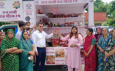 कलक्टर एवं मुख्य कार्यकारी अधिकारी ने किया “राजसखी पंच गौरव रथ” का शुभारंभ