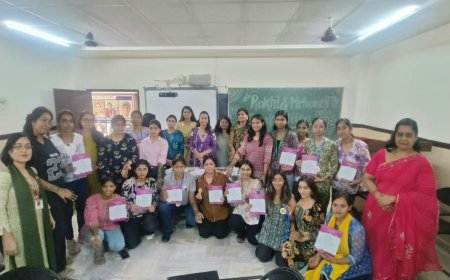 सेंट विल्फ्रेड्स कॉलेज फॉर गर्ल्स में ' सृजन' प्रतियोगिता का सफल आयोजन