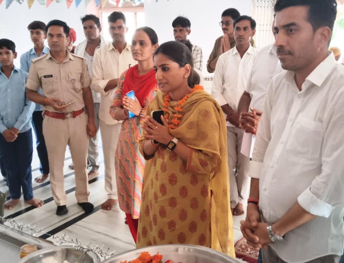 तहसीलदार सृष्टि जैन के सानिध्य में नोहटा में हुआ पौधारोपण