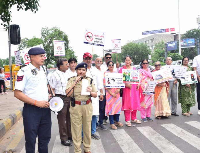 जयपुर में रॉन्ग साइड वाहन चालकों के खिलाफ जयपुर पुलिस का विशेष अभियान