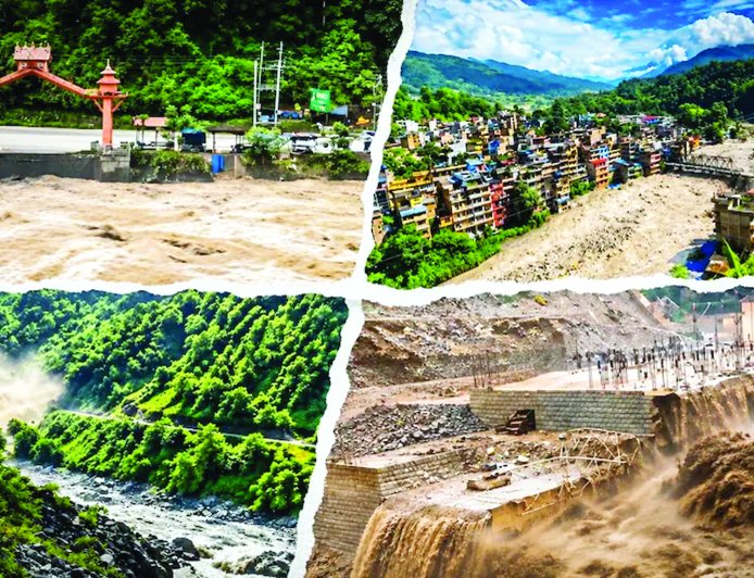 नेपाल में बाढ़ से तबाही