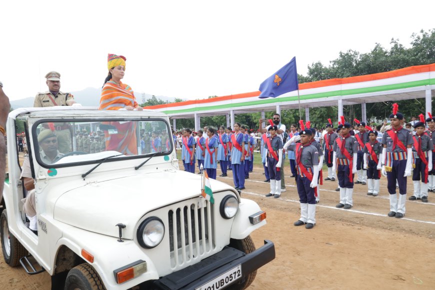 उपमुख्यमंत्री दिया कुमारी ने किया ध्वजारोहण