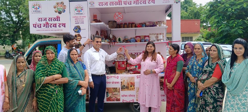 कलक्टर एवं मुख्य कार्यकारी अधिकारी ने किया “राजसखी पंच गौरव रथ” का शुभारंभ