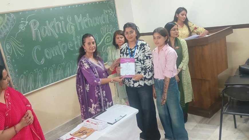 सेंट विल्फ्रेड्स कॉलेज फॉर गर्ल्स में ' सृजन' प्रतियोगिता का सफल आयोजन