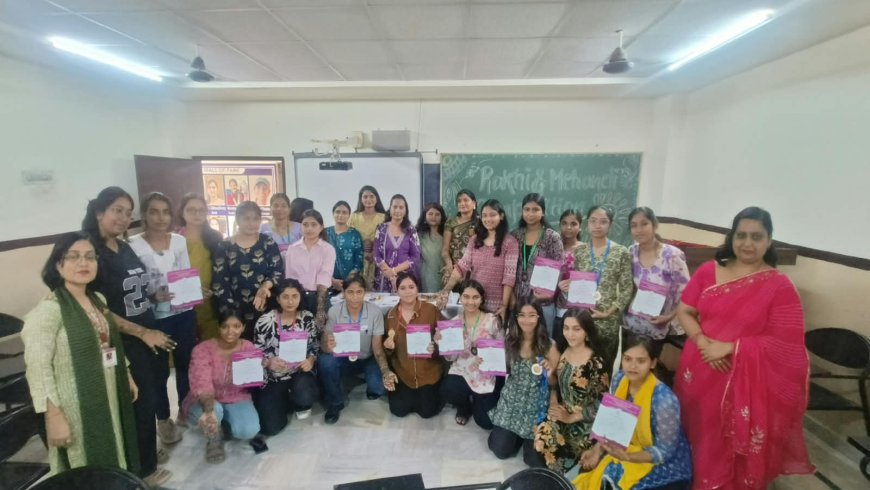 सेंट विल्फ्रेड्स कॉलेज फॉर गर्ल्स में ' सृजन' प्रतियोगिता का सफल आयोजन