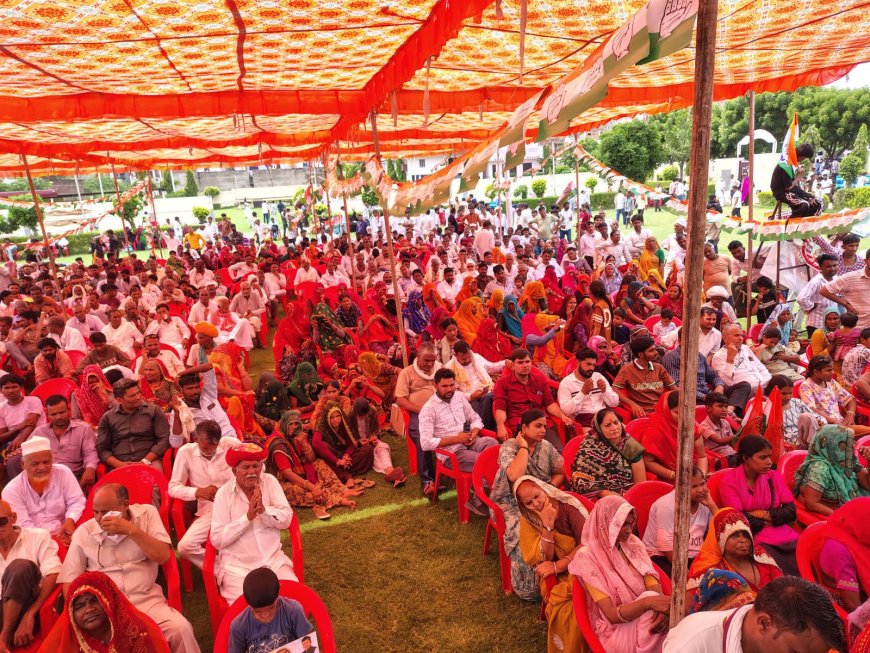 कांग्रेस चुनाव कार्यालय उद्घाटन में उमड़ा जनसैलाब