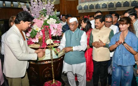 राज्यपाल श्री बागडे ने राजस्थानी फिल्म "माँ" के प्रदर्शन का शुभारंभ किया