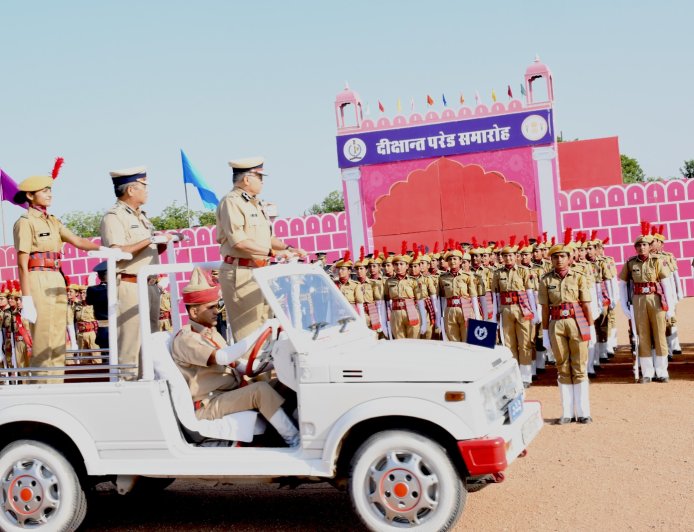 राजस्थान पुलिस अकादमी में दीक्षांत परेड समारोह