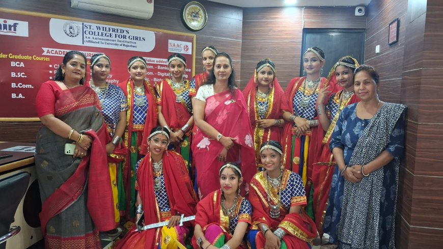 जेएनयू के मंच पर लोक संस्कृति राजस्थानी मारवाड़ी धरोहर की थीम