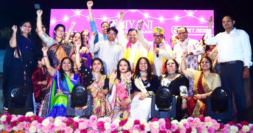 बियानी ग्रुप ऑफ कॉलेजेज में सजी ‘नव्यायन डांडिया नाइट’